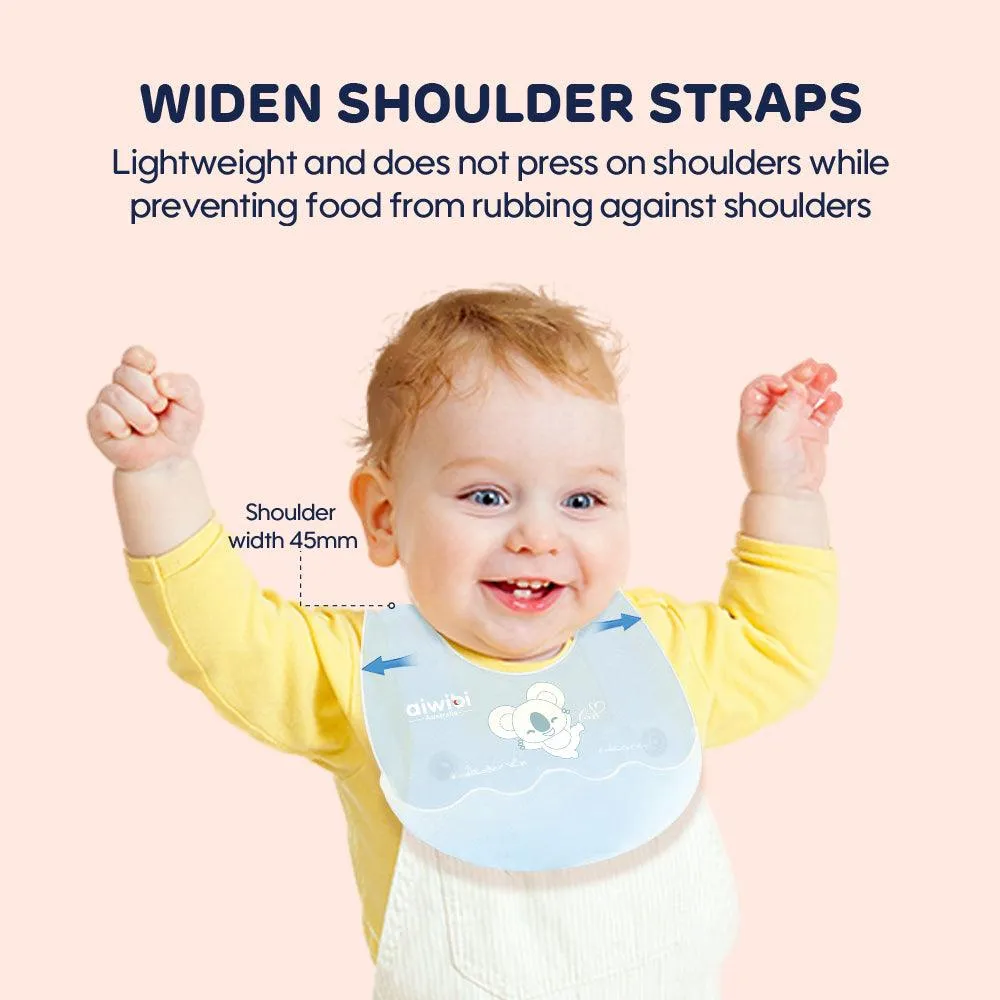 Aiwibi Baby Silicone Bib Fold N Go