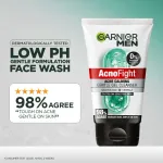 Garnier Men Acno Fight Gentle Cleanser Facewash For Acne-Prone, Sensitive Male Skin view 4