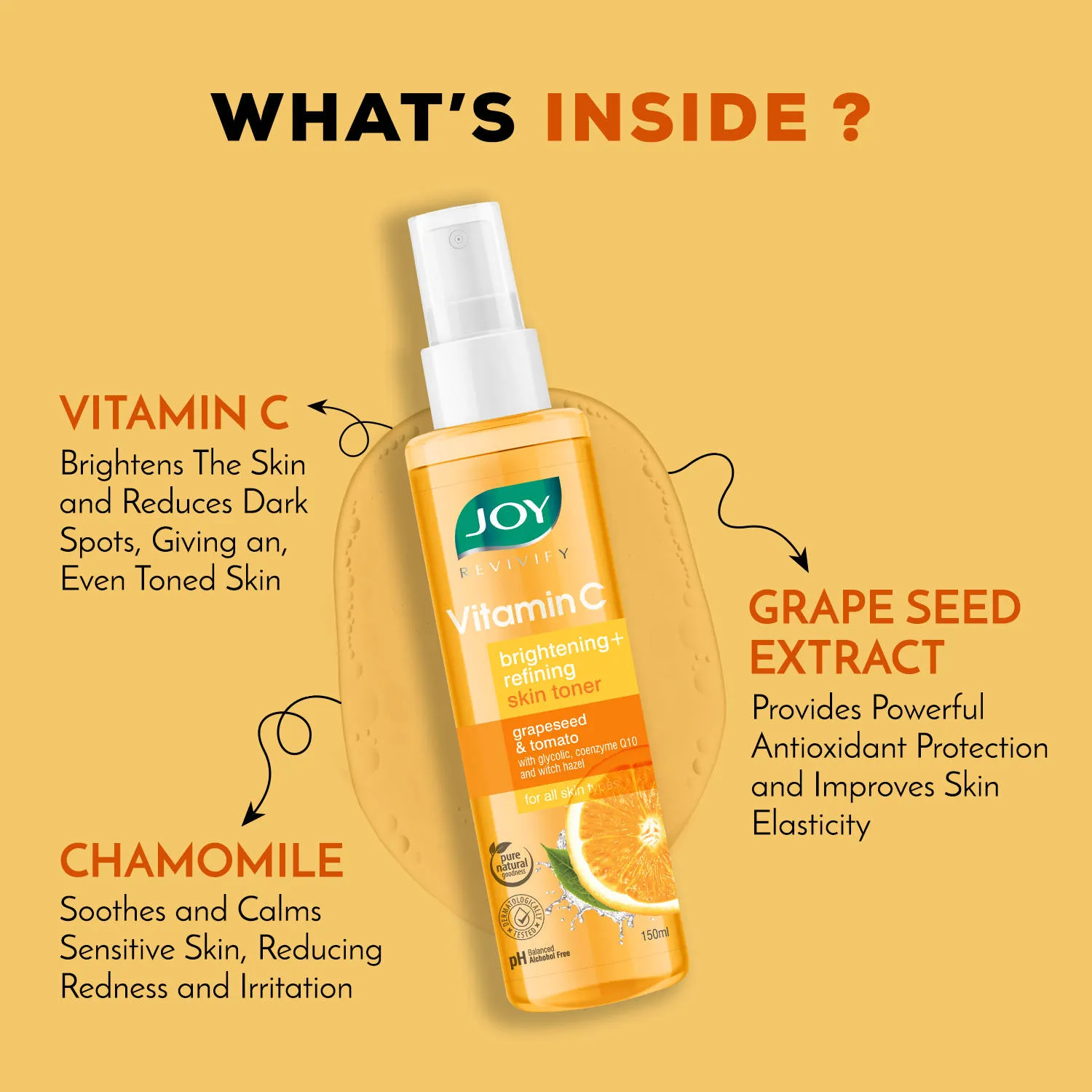 Joy Revivify Vitamin C Brightening Skin Toner & Radiance Face Serum Combo