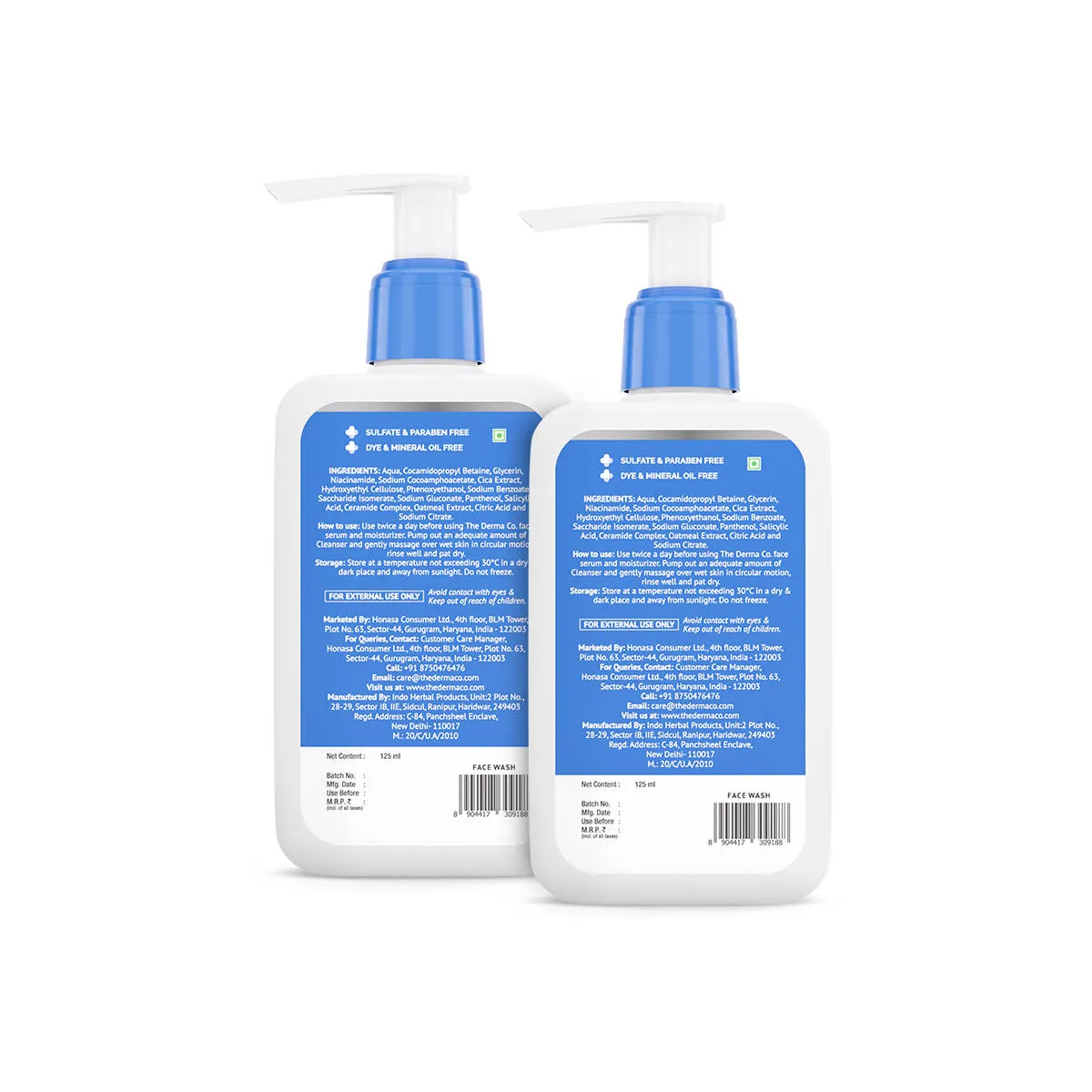 The Derma Co 2% Niacinamide Oily Skin Cleanser - Pack Of 2