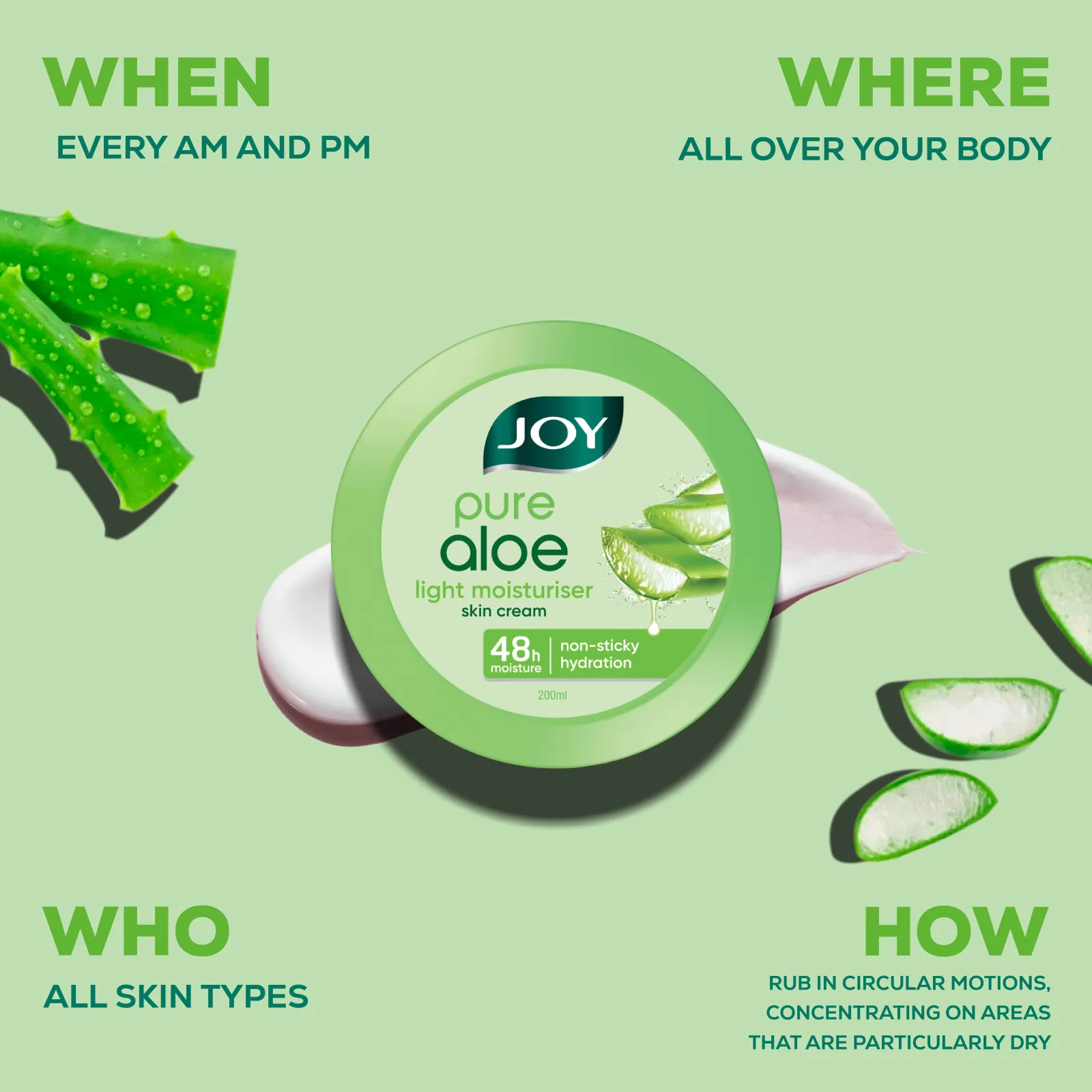 Joy Pure Aloe Vera Summer Skin Combo