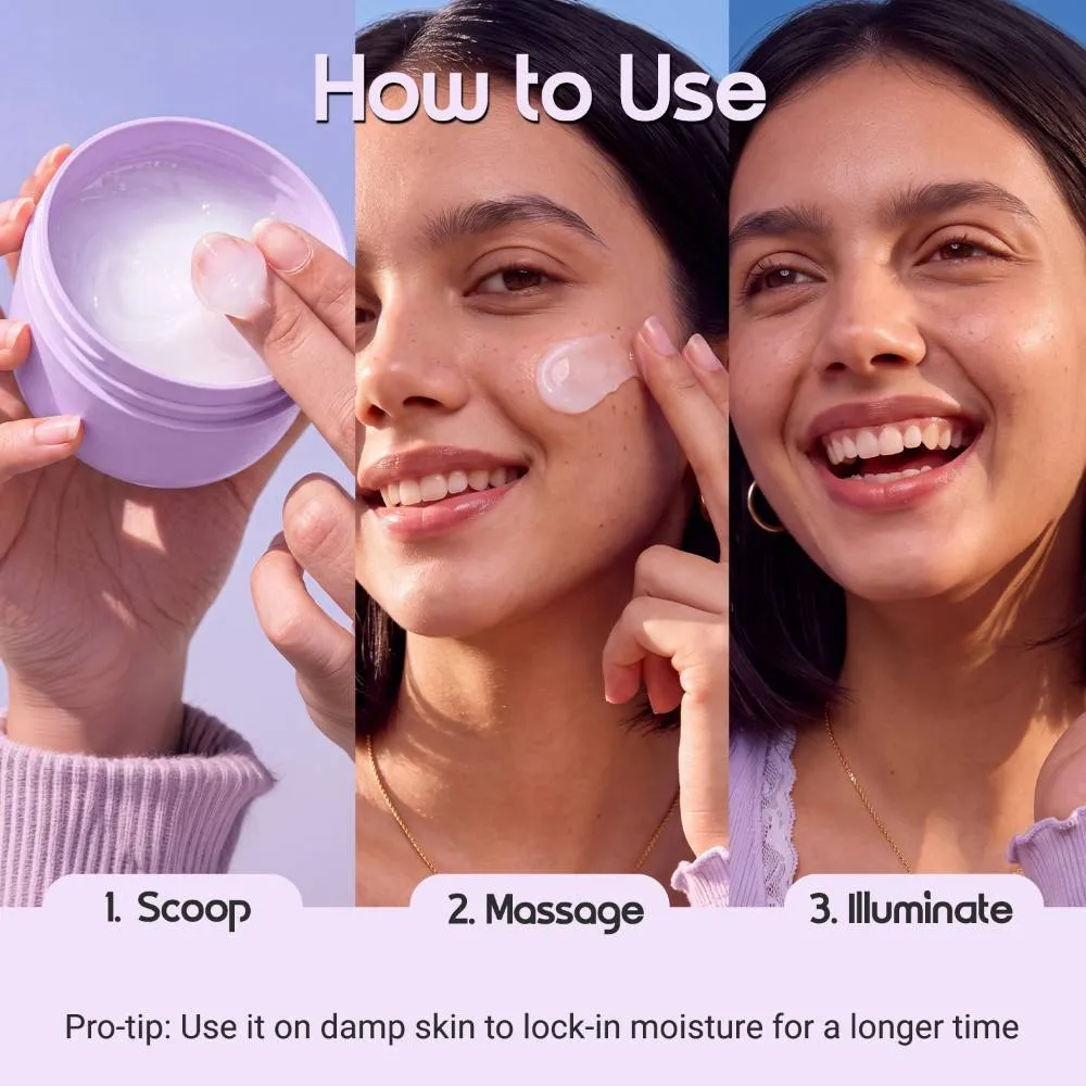 Aqualogica Illuminate + Hydra Gel Moisturizer With Alpha Arbutin For 24 Hour Intense Hydration
