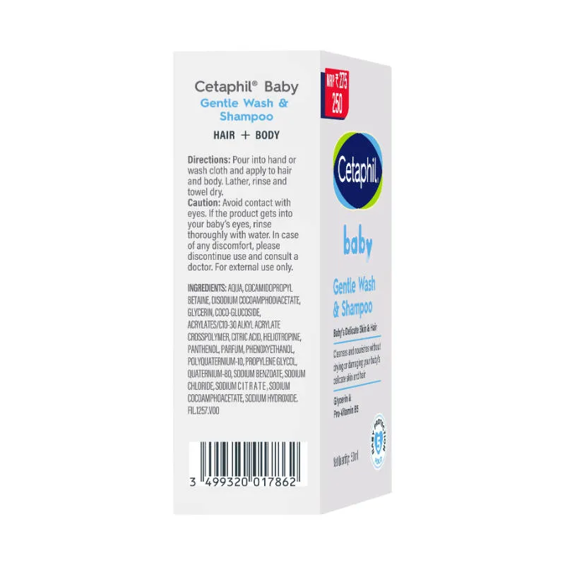 Cetaphil Baby Gentle Wash & Shampoo With 5 Fold Protection, pH Neutral