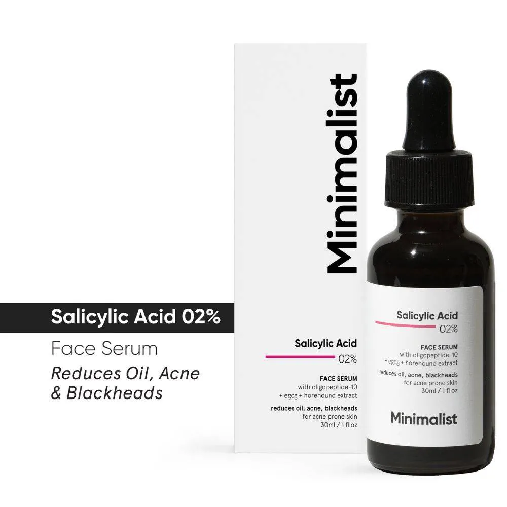 Minimalist 2% Salicylic Acid Face Serum For Blackheads & Whiteheads