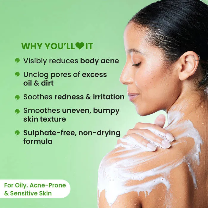 Dot & Key Cica Calming Salicylic Exfoliating Shower Gel, With Niacinamide, Acne & Oil Control