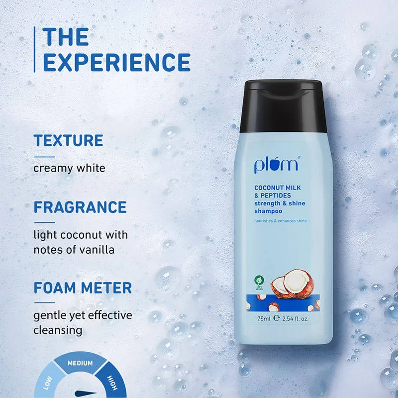 Plum Coconut Milk & Peptides Strength And Shine Shampoo