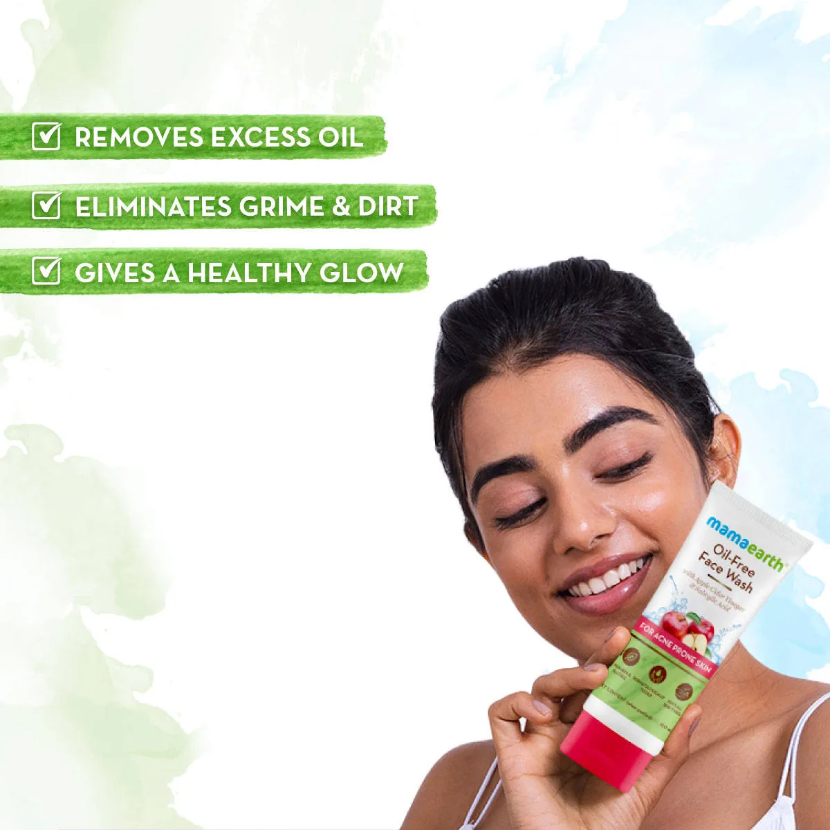 Mamaearth Oil-Free Face Wash For Oily Skin, With Apple Cider Vinegar & Salicylic Acid