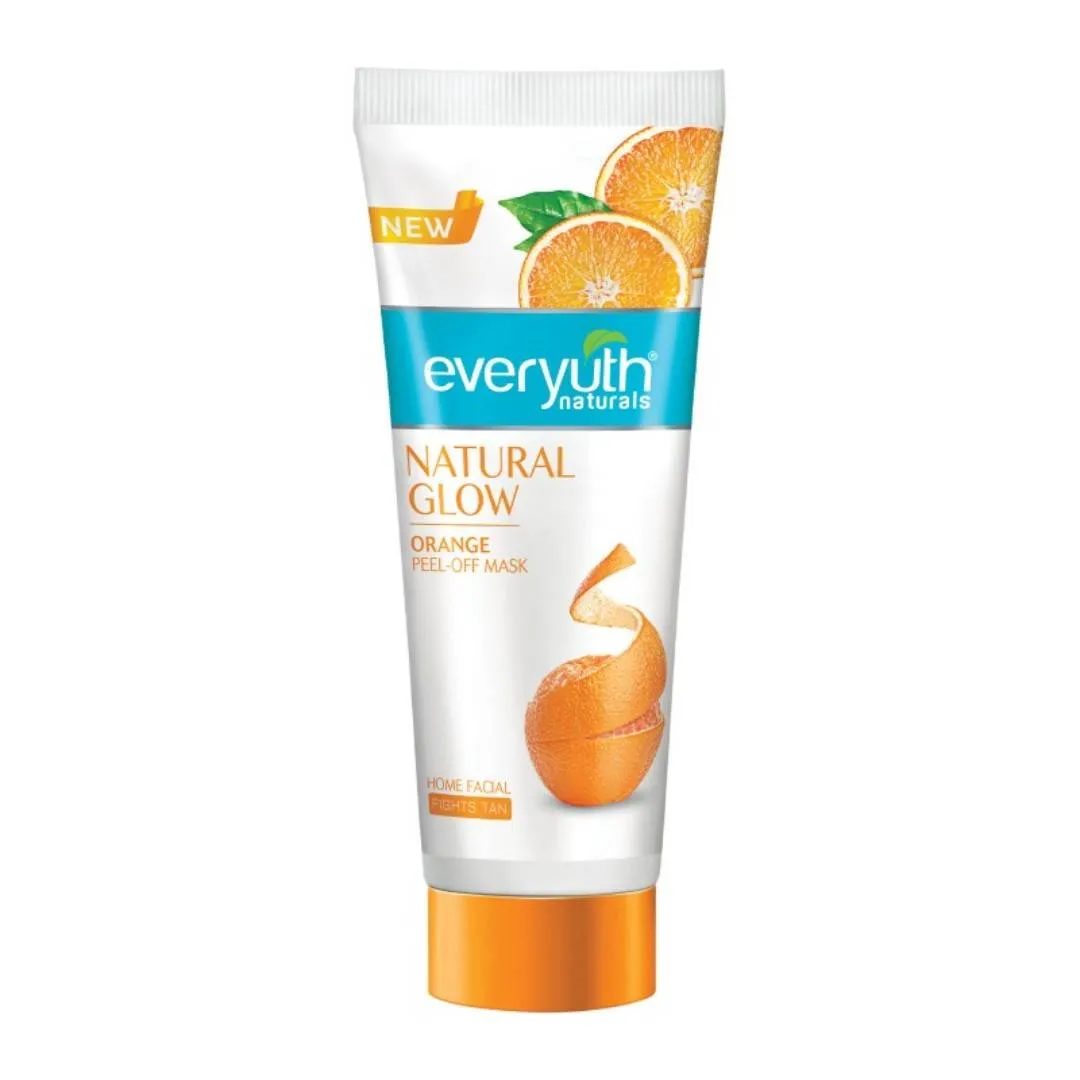 Everyuth Naturals Orange Peel Off Mask for Natural Glow, Paraben Free
