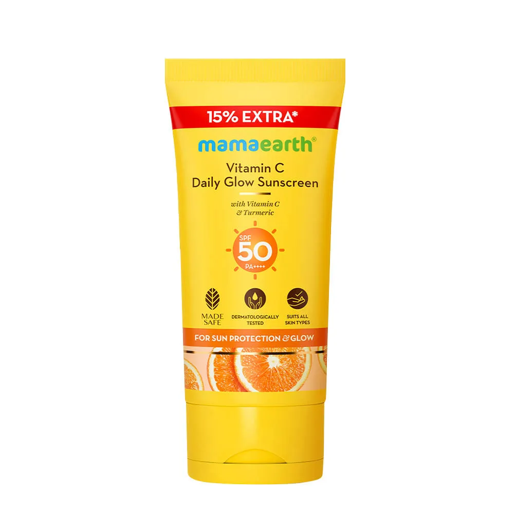 Mamaearth Vitamin C Daily Glow Sunscreen SPF 50 PA++++