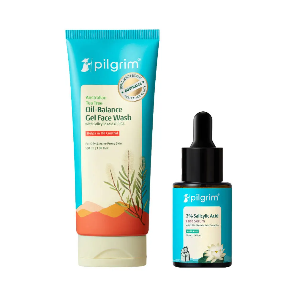 Pilgrim Tea Tree Acne Care Kit for Spotless Skin