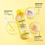 Garnier Vitamin C Micellar Water - Removes Makeup, dust & impurities For Dull Skin view 5