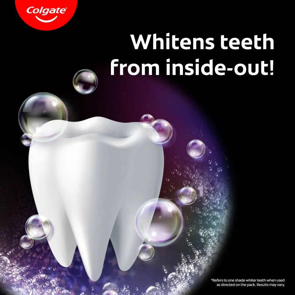 Colgate Visible White O2, Teeth Whitening Toothpaste - Peppermint Sparkle