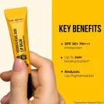 Dr. Sheth's Kesar and Kojic Acid Lip Balm SPF 50+ PA+++ for Pigmentation and 24H Moisturization view 5