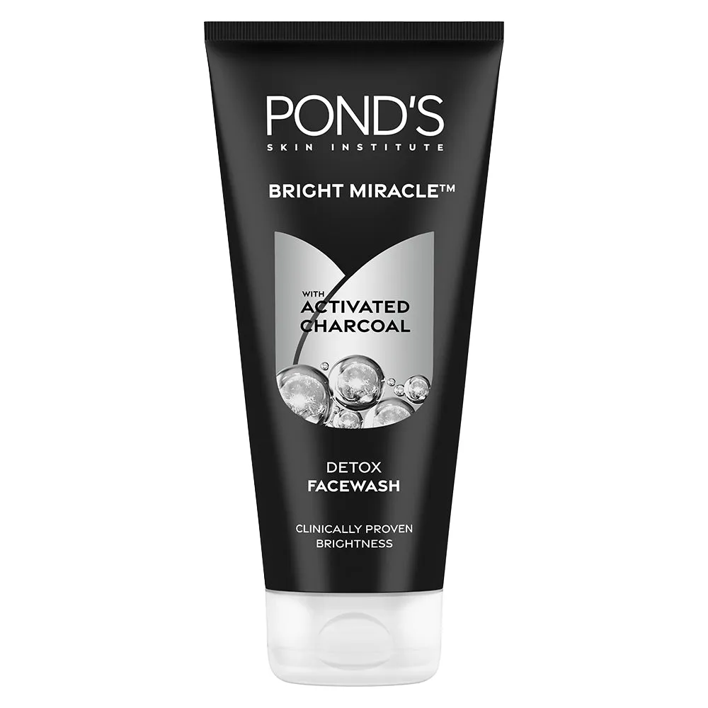 POND'S Bright Miracle Detox Facewash with 10X Power of Charcoal