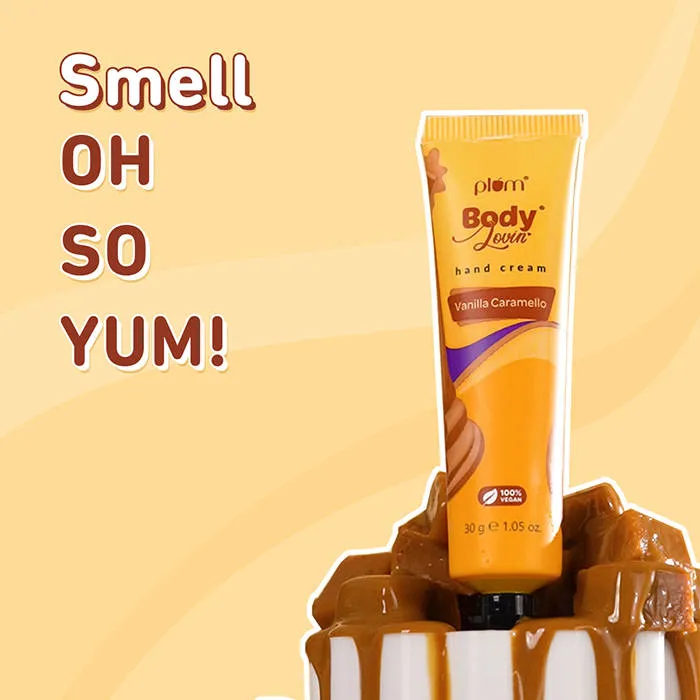 Plum Bodylovin' Vanilla Caramello Hand Cream