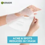 Garnier Bright Complete Anti Pimple Sheet Mask With Salicylic Acid, Niacinamide & Vitamin C Serum view 4