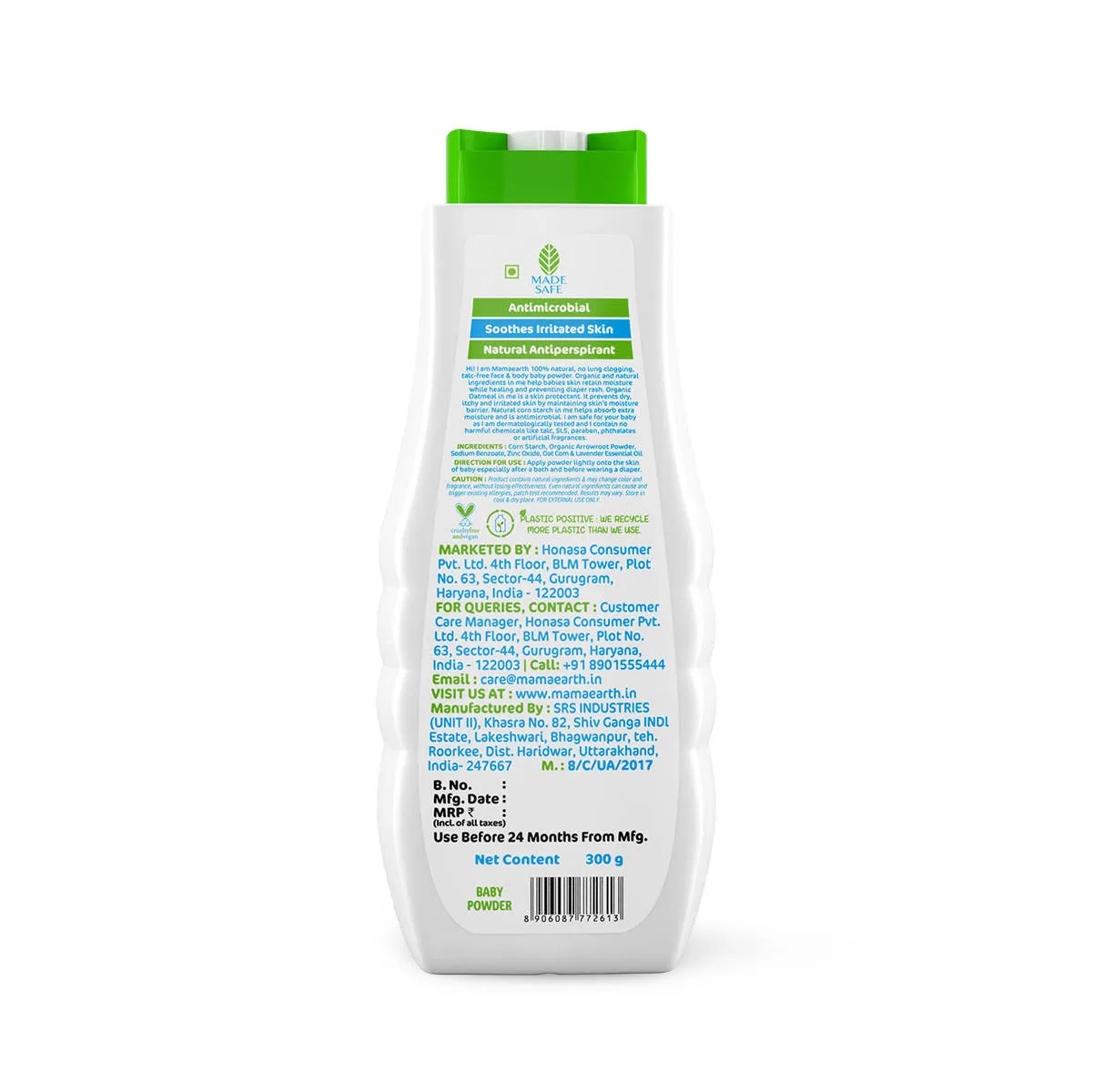 Mamaearth Baby Powder With Organic Oatmeal & Arrowroot Powder
