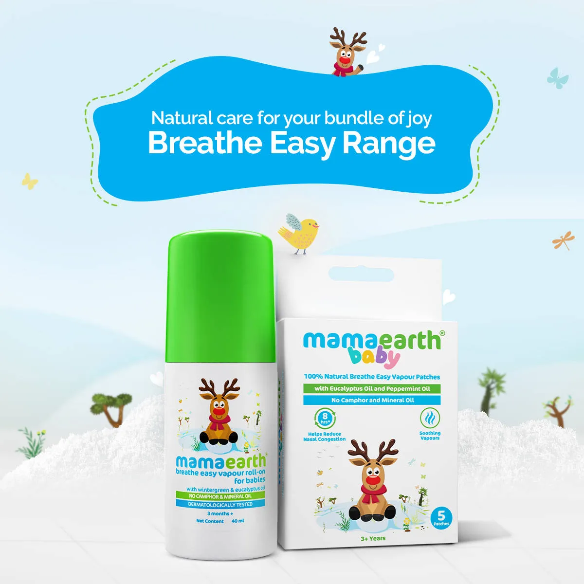 Mamaearth Baby 100% Natural Breathe Easy Vapour Patches