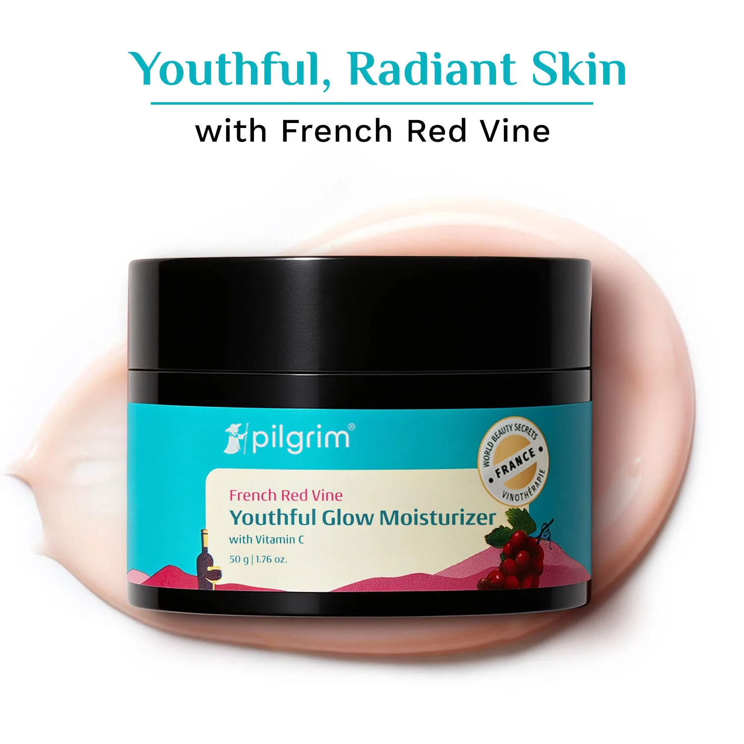Pilgrim French Red Vine Youthful Glow Moisturizer SPF 30 with Vitamin C
