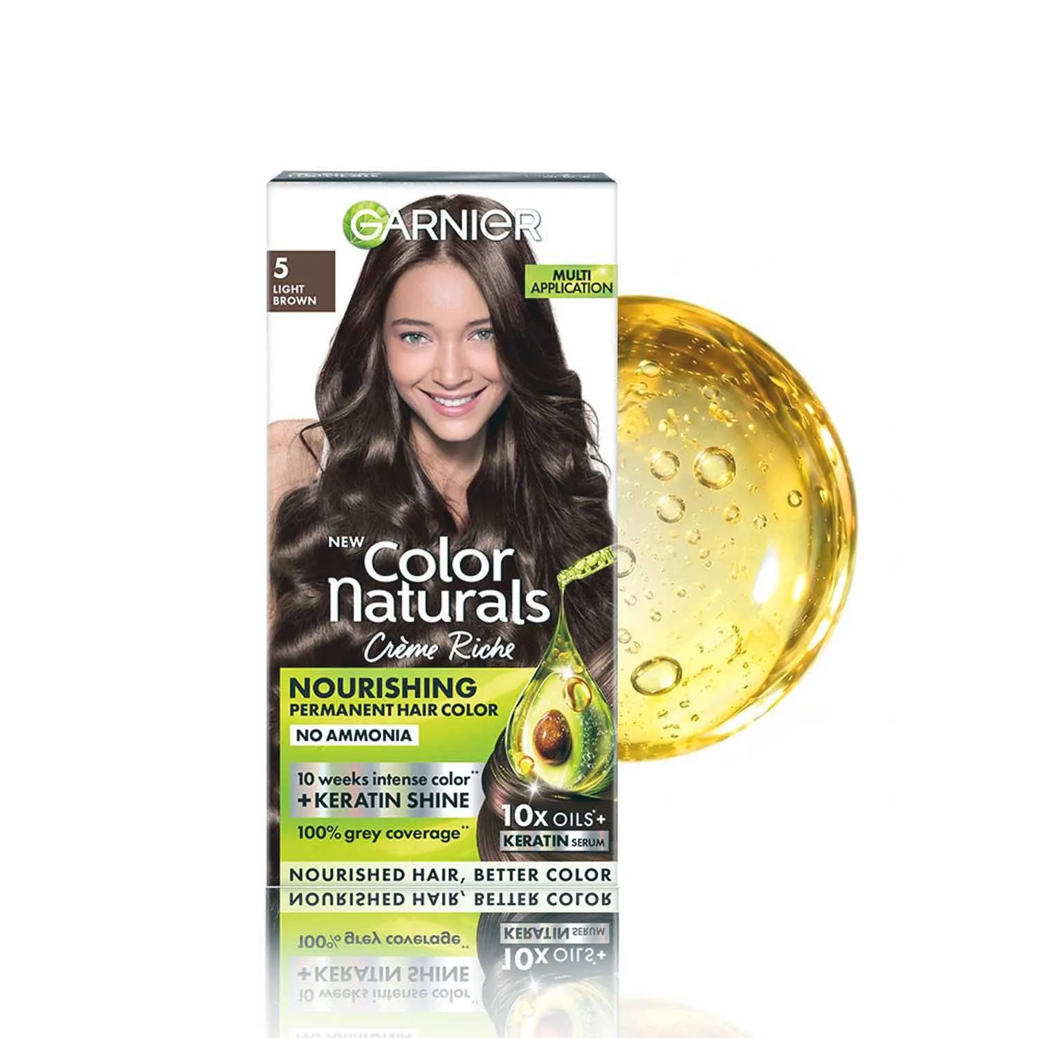 Garnier Hair Colouring Creme,Long-lasting,Smoothness & Shine,Color Naturals