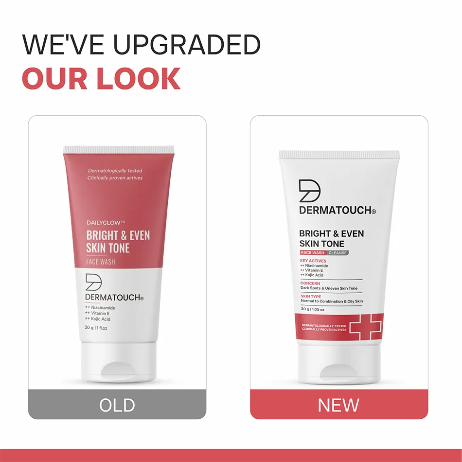 Dermatouch Bright & Even Skin Tone Face Wash for Dark Spots & Uneven Skin Tone