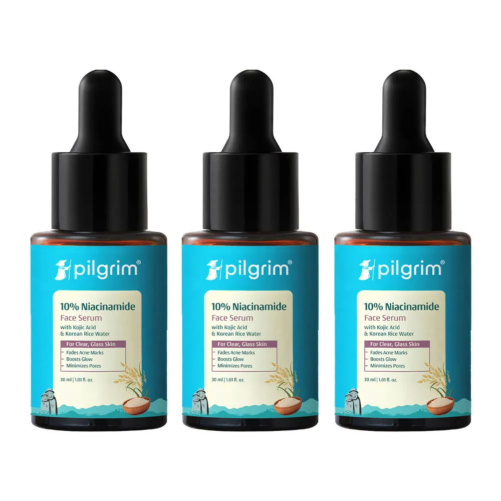 Pilgrim 10% Niacinamide Serum Trio for Even-Toned Skin