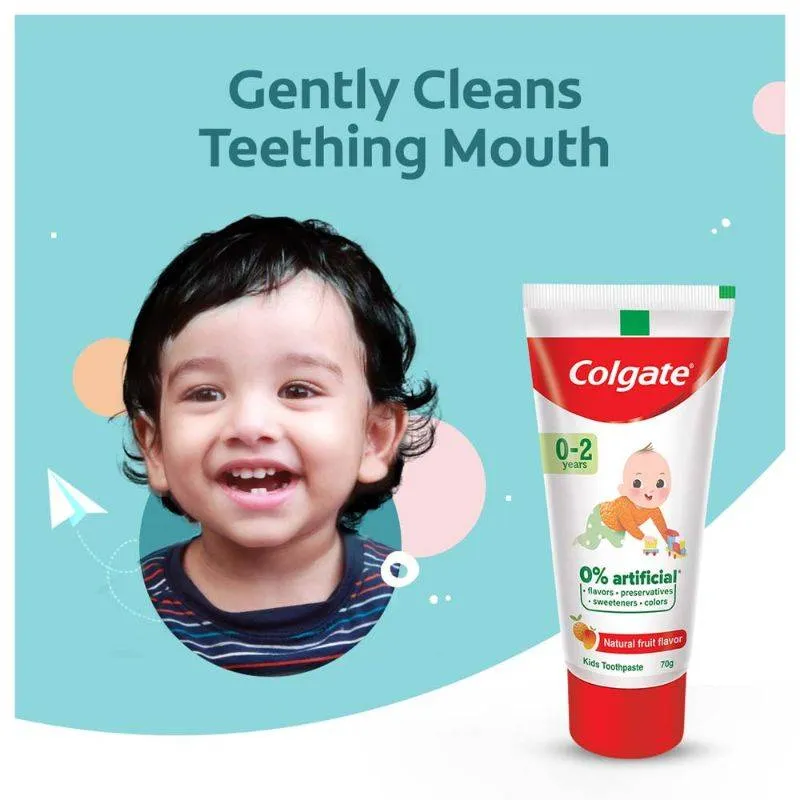 Colgate Toothpaste for Kids (0-2 years), Natural Fruit Flavour