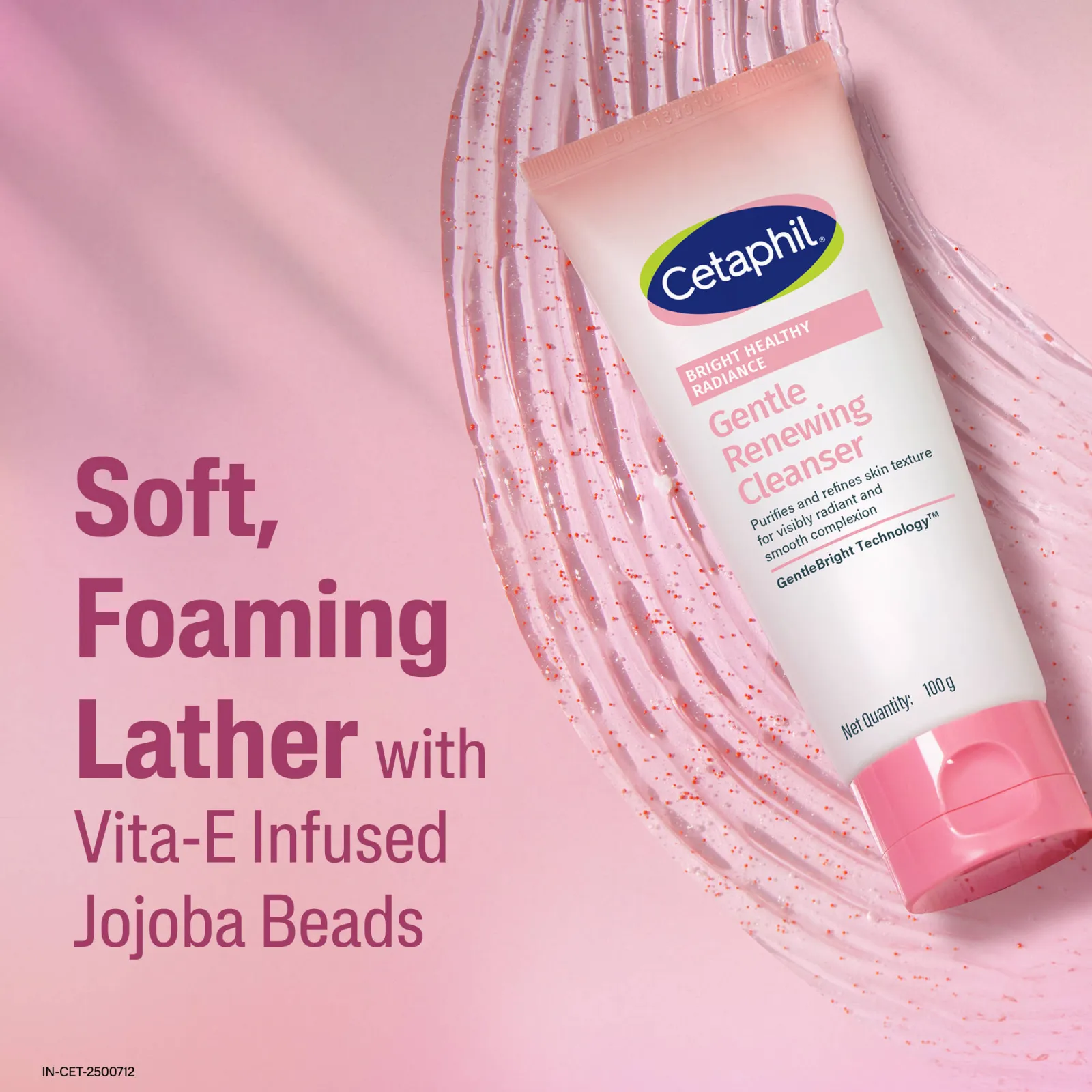 Cetaphil BHR Gentle Renewing Cleanser With Infused Jojoba Beads Anti-Pollution