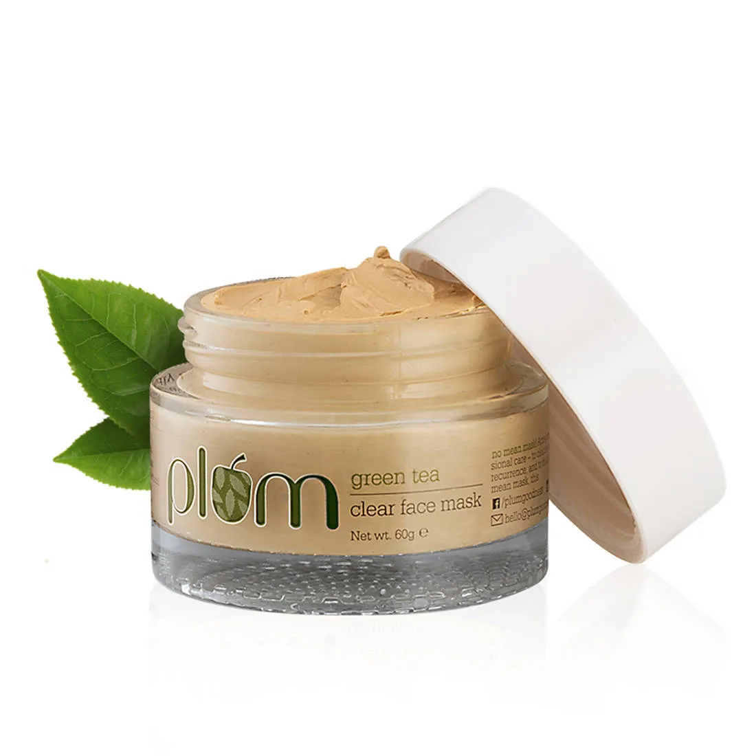 Plum Green Tea Clear Face Mask