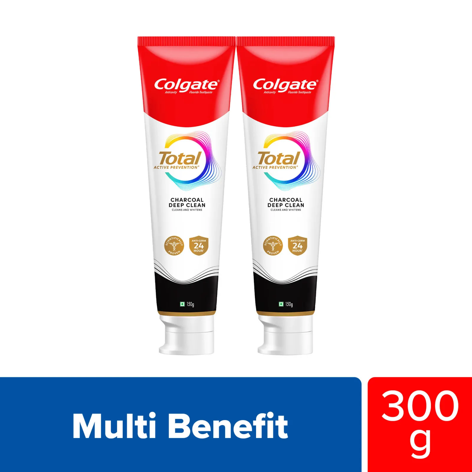 Colgate Total Charcoal Deep Clean Antibacterial Toothpaste Whole Mouth Health Combo