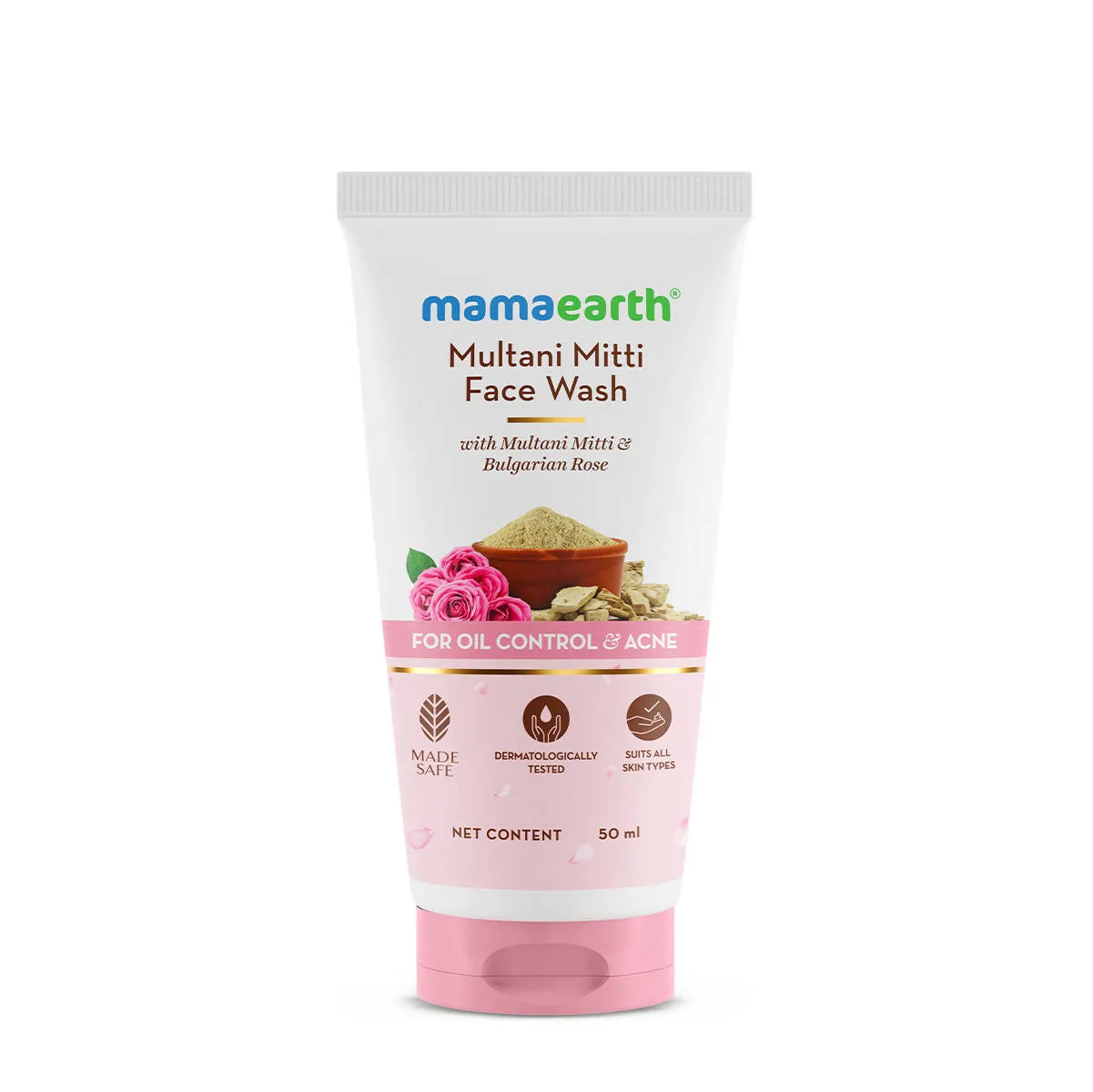 Mamaearth Multani Mitti Face Wash With Multani Mitti & Bulgarian Rose