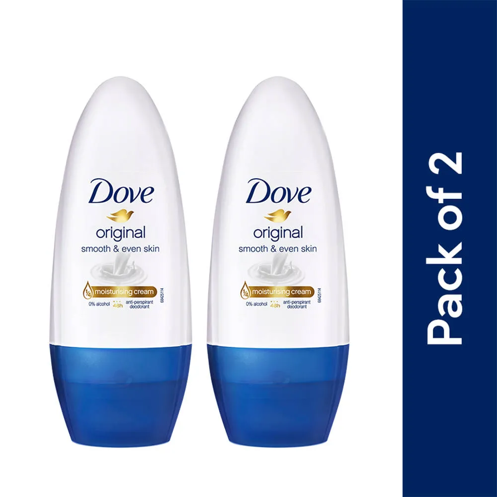 Dove Original Deodorant Roll On For Women - Pack Of 2