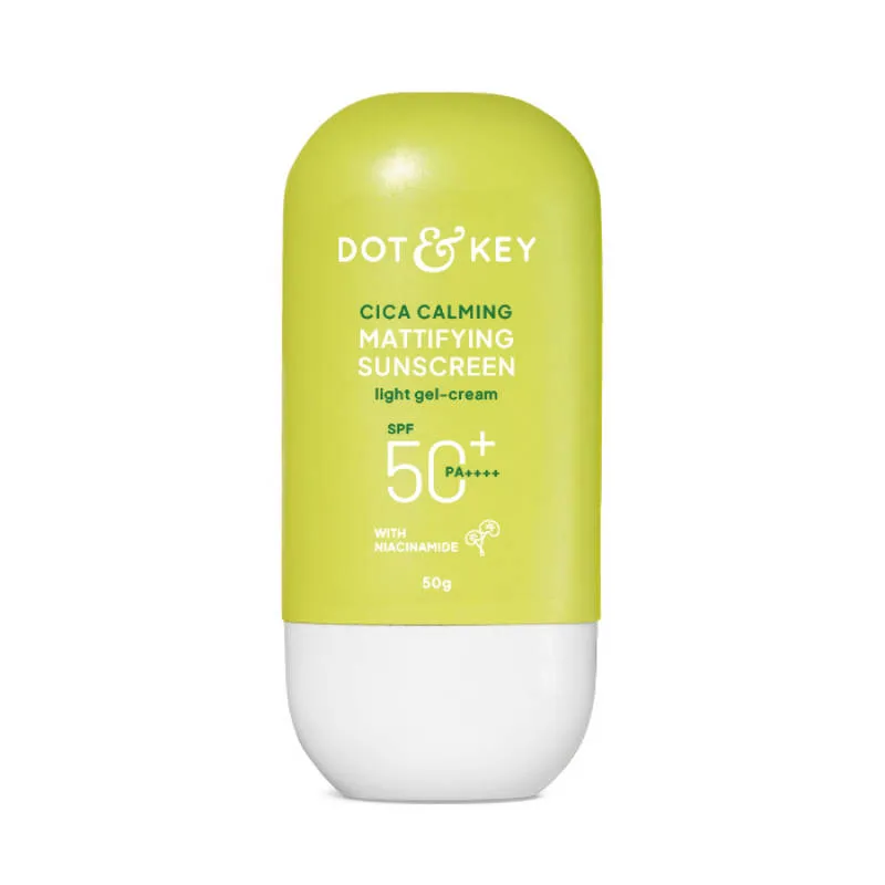 Dot & Key Cica Calming Mattifying Sunscreen In-Vivo Tested SPF 50+ PA++++, With Niacinamide