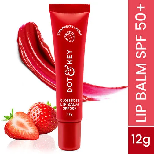 DOT & KEY GLOSS BOSS LIP BALM VITAMIN C + E SPF 50 CARAMEL KISS - 12G