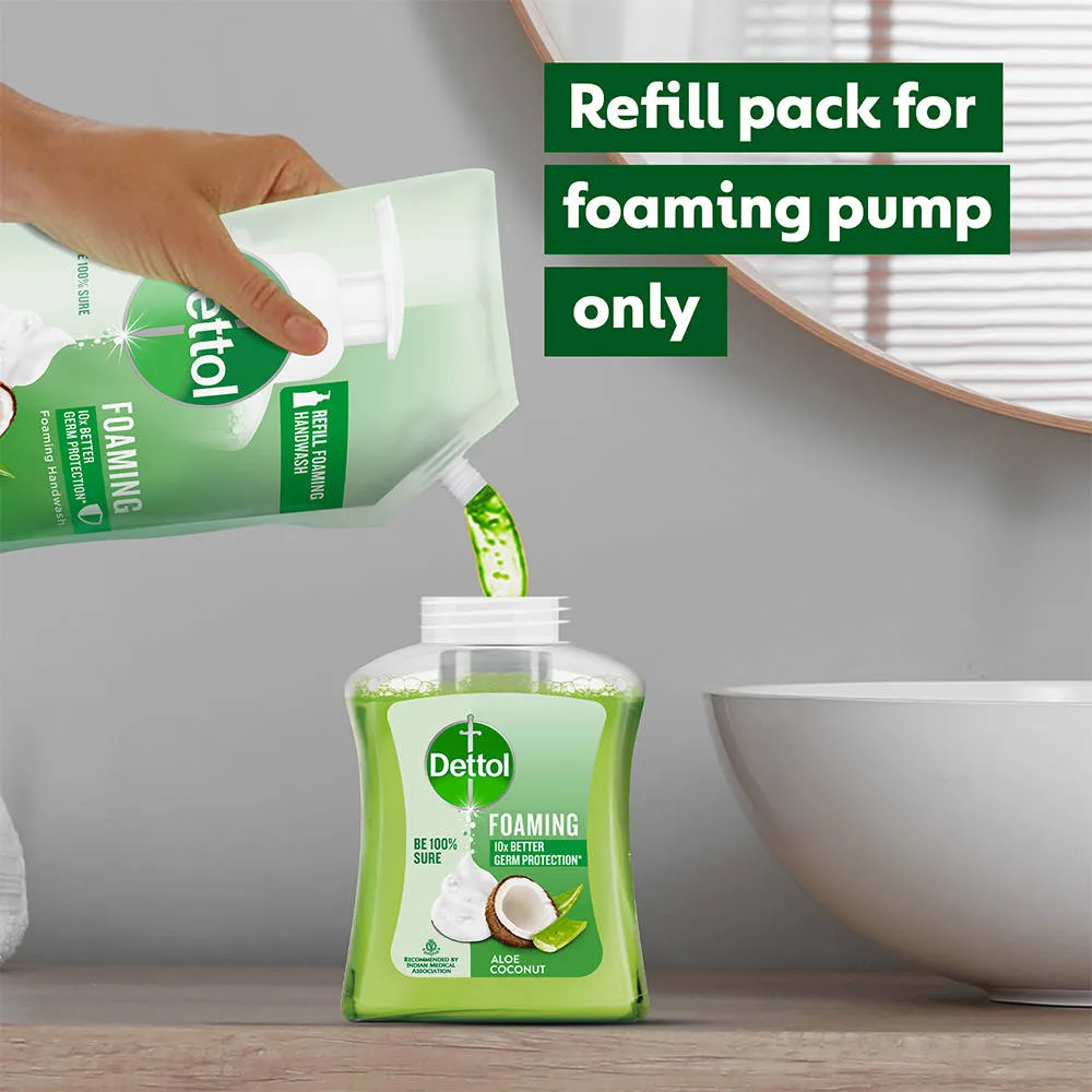 Dettol Aloe Coconut Foaming Handwash Pump