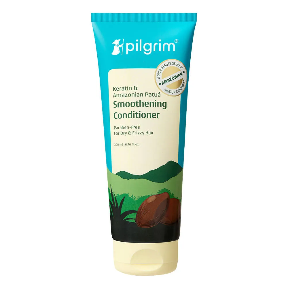 Pilgrim Amazonian Patua & Keratin Hair Smoothing Conditioner for Dry & Frizzy Hair Paraben Free
