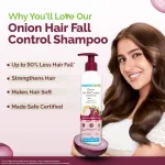 Mamaearth Onion Shampoo For Hair Growth & Hair Fall Control With Onion & Plant Keratin view 2