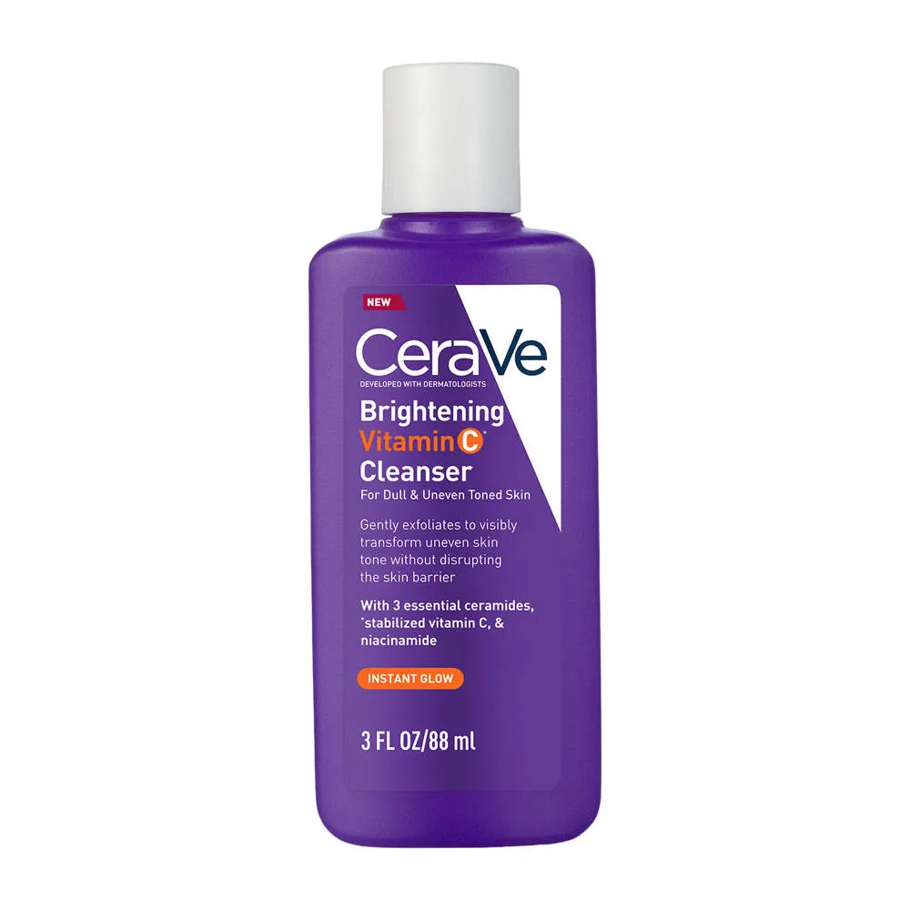 CeraVe Brightening Vitamin C Face Wash For Dull & Uneven Skin