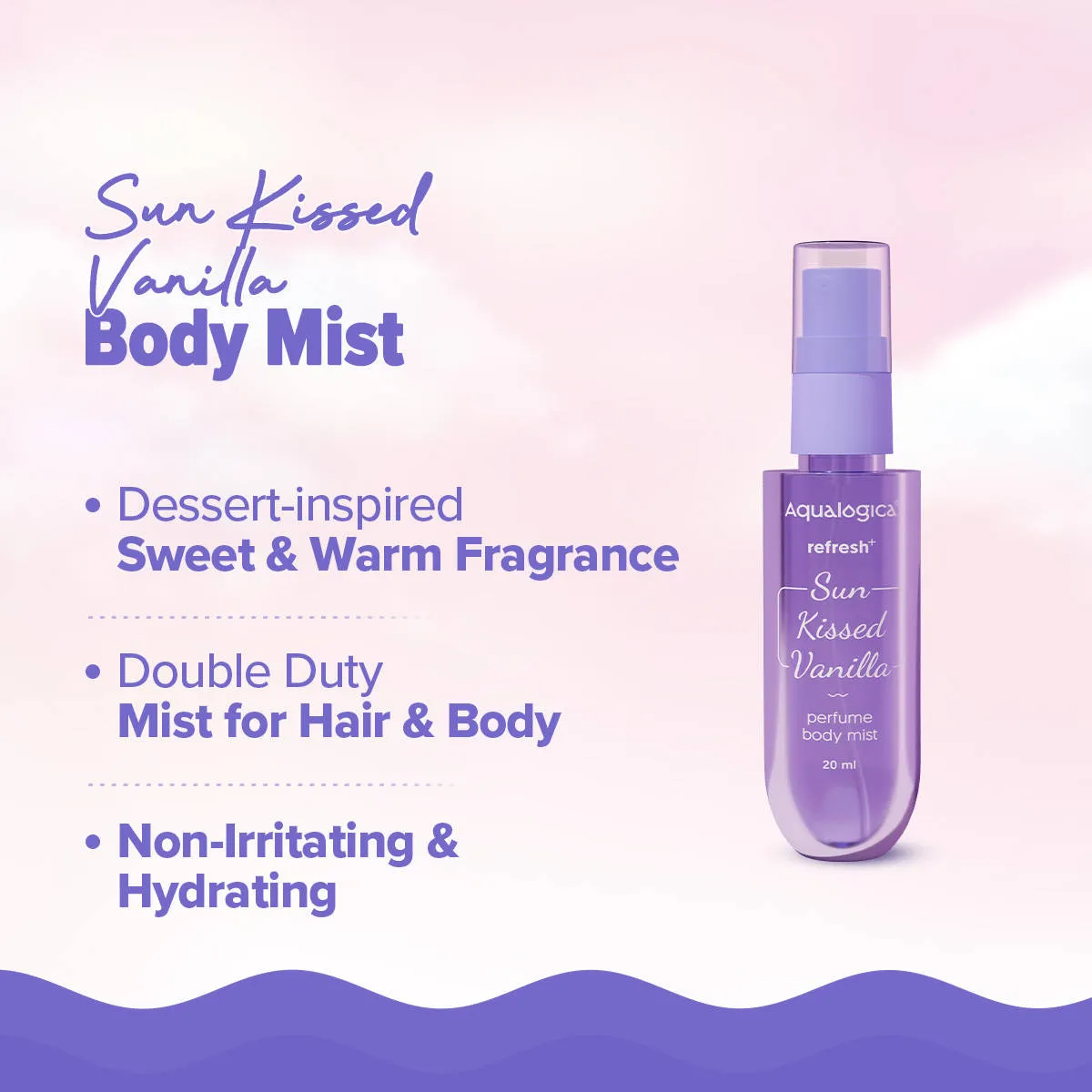 Aqualogica Refresh + Sun Kissed Vanilla Body Care Set