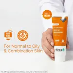 The Derma Co 1% Hyaluronic Sunscreen SPF 50 PA++++ Aqua Gel For Normal To Oily... - In-Vivo tested view 2