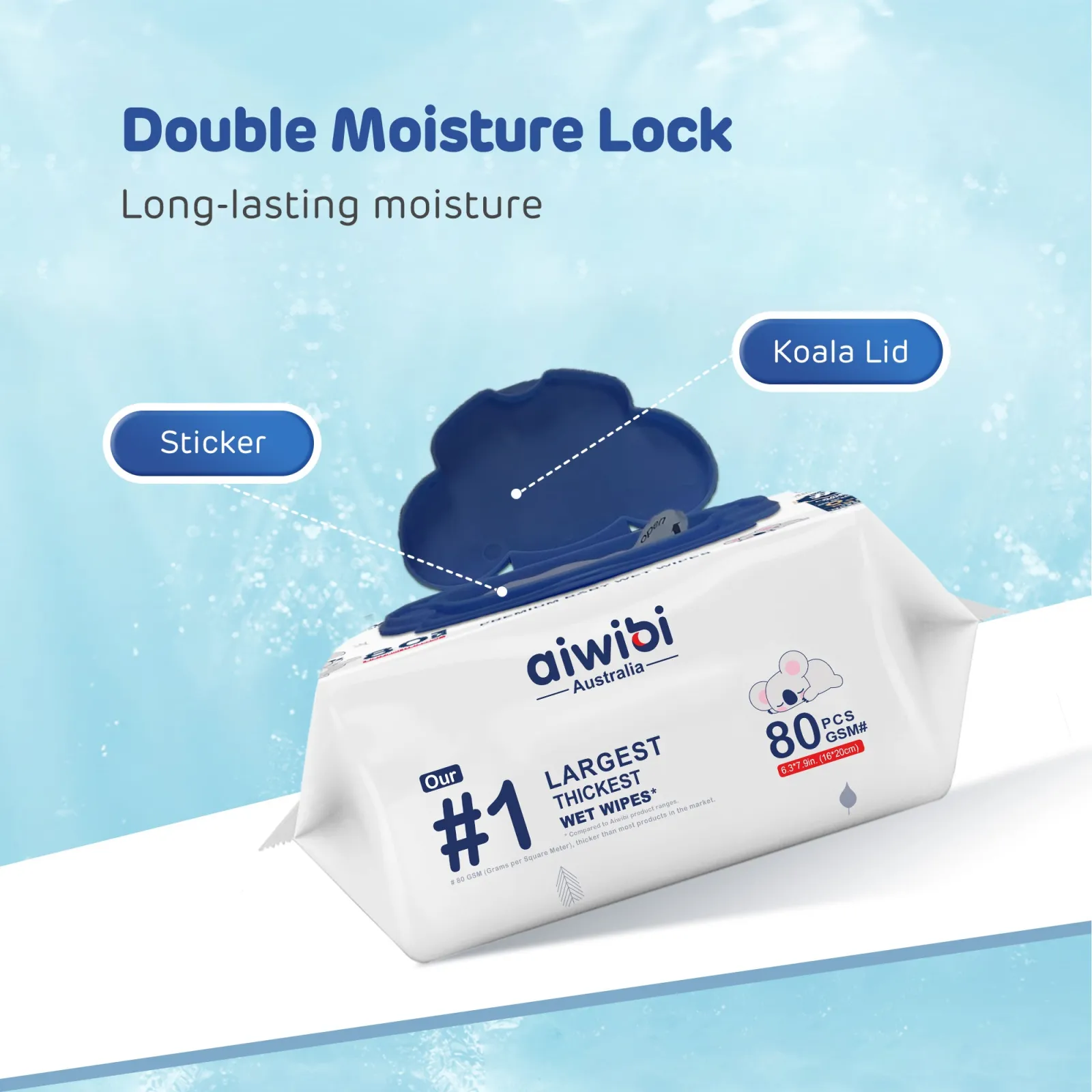 Aiwibi #1 Thickness Premium Baby Wet Wipes