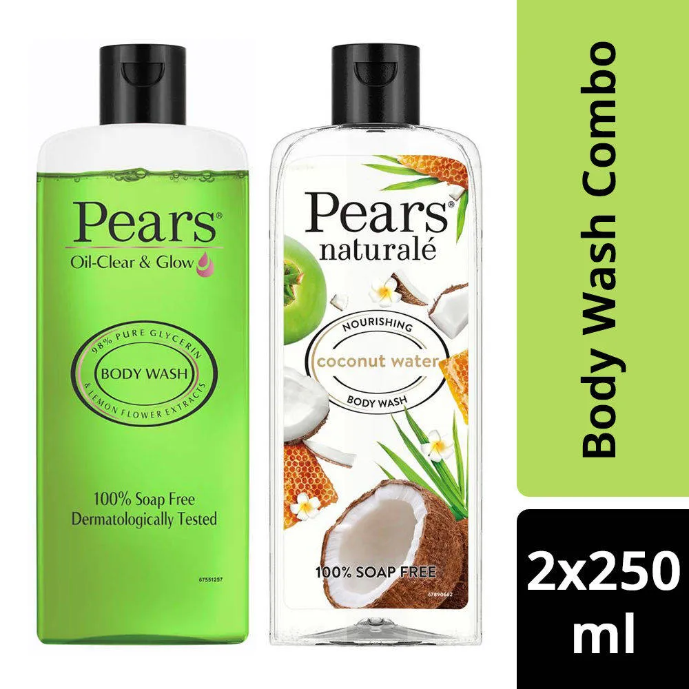 Pears Oil Clear & Glow And Naturale Detoxifying Aloevera Body Wash Combo