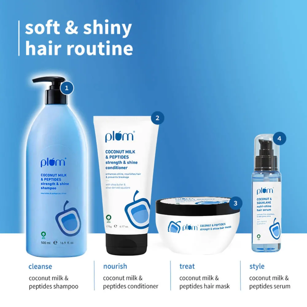 Plum Coconut Milk & Peptides Strength And Shine Shampoo