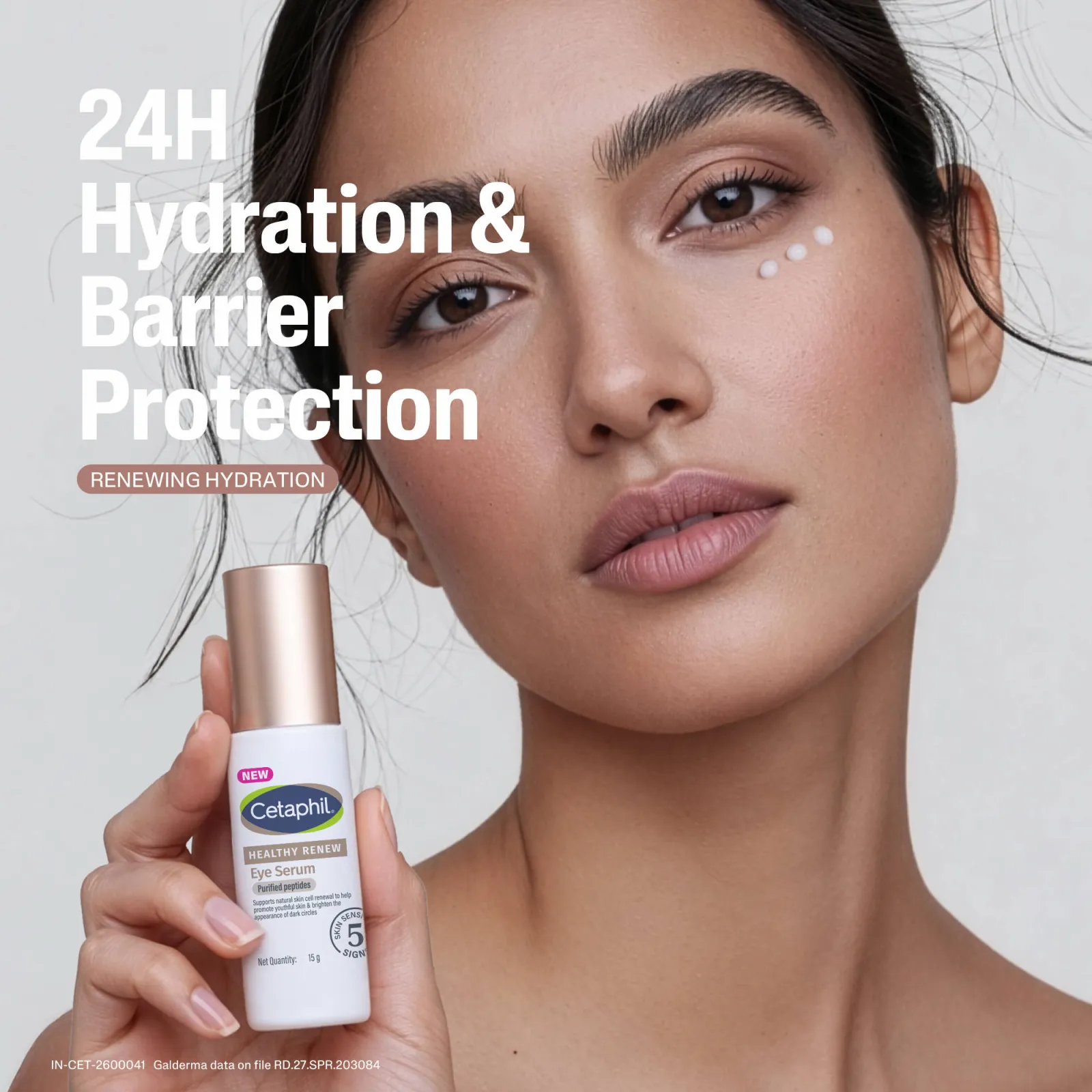Cetaphil Healthy Renew Eye Serum With Purified Peptides Reduces Dark Circles, Fine Lines
