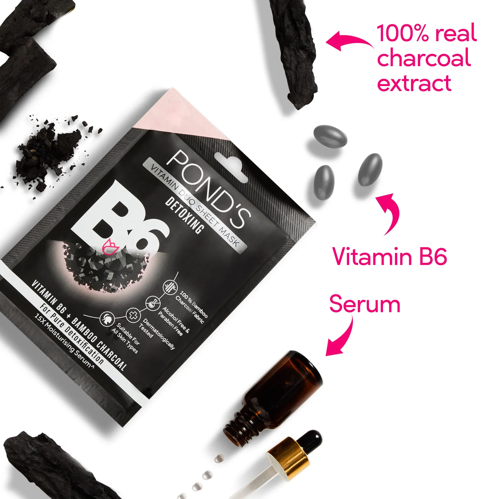 Pond's Ponds Vitamin With 100% Natural Extracts Sheet Mask