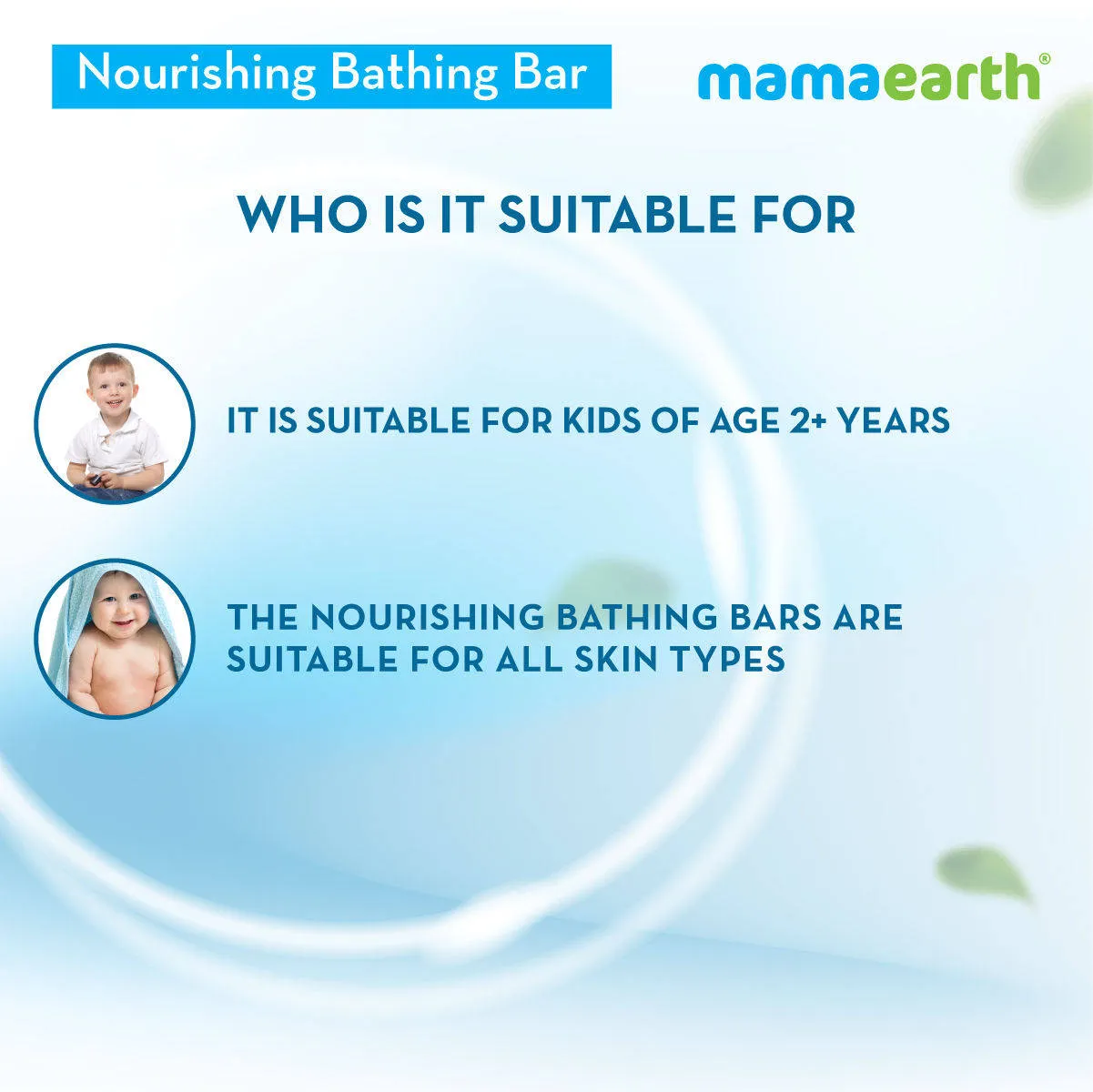 Mamaearth Nourishing Bathing Bar For Kids 2 Years