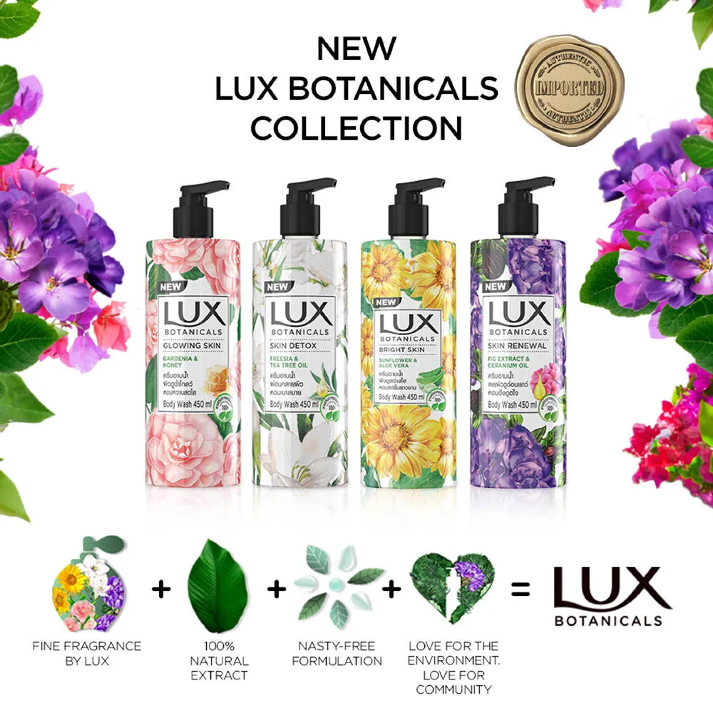 Lux Skin Renewal Fig Extract & Geranium Oil Body Wash
