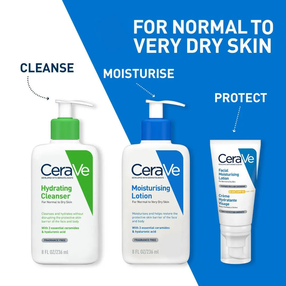 CeraVe Moisturizing Body Lotion for Normal to Dry skin with Ceramides, Dermatologist recommended