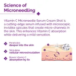 The Derma Co 50000 PPM Vitamin C Microneedle Face Serum Shot for Radiant, Glowing Skin All Types view 3