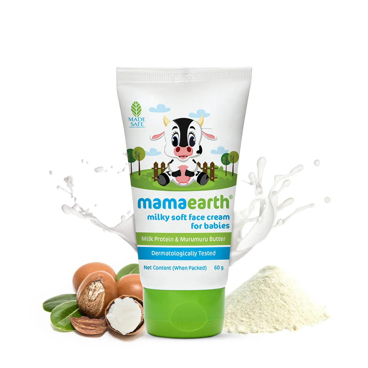Mamaearth Milky Soft Face Cream for Babies with Milk Protein Murumuru Butter